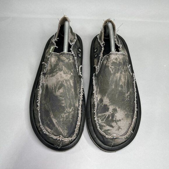Sanuk Men's Size 8 Vagabond Soft Top Tie Dye Slip On Loafers - Picture 3 of 12